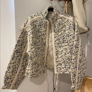 NWT Blank NYC Floral Quilted Jacket Coat